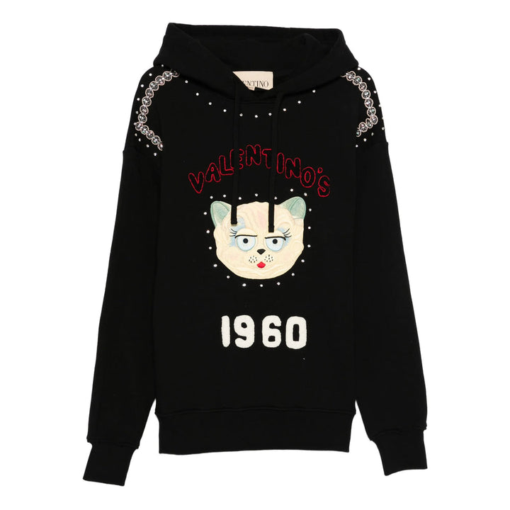 Valentino Black Sweaters & Knitwear - Hoodies Men