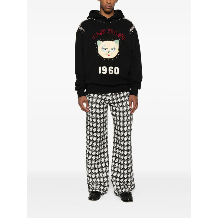 Valentino Black Sweaters & Knitwear - Hoodies Men