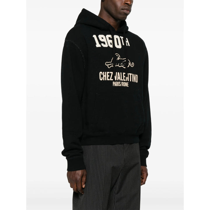Valentino Black Sweaters & Knitwear - Hoodies Men