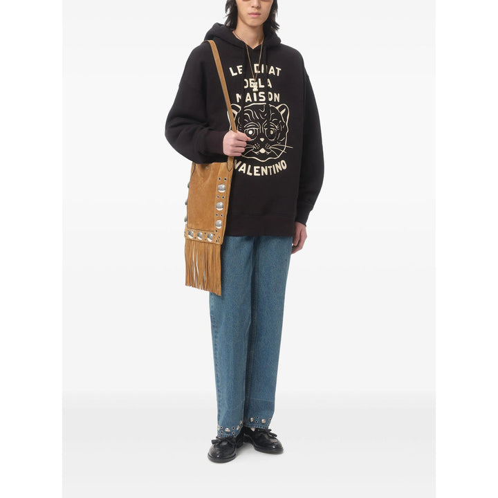 Valentino Black Sweaters & Knitwear - Hoodies Men