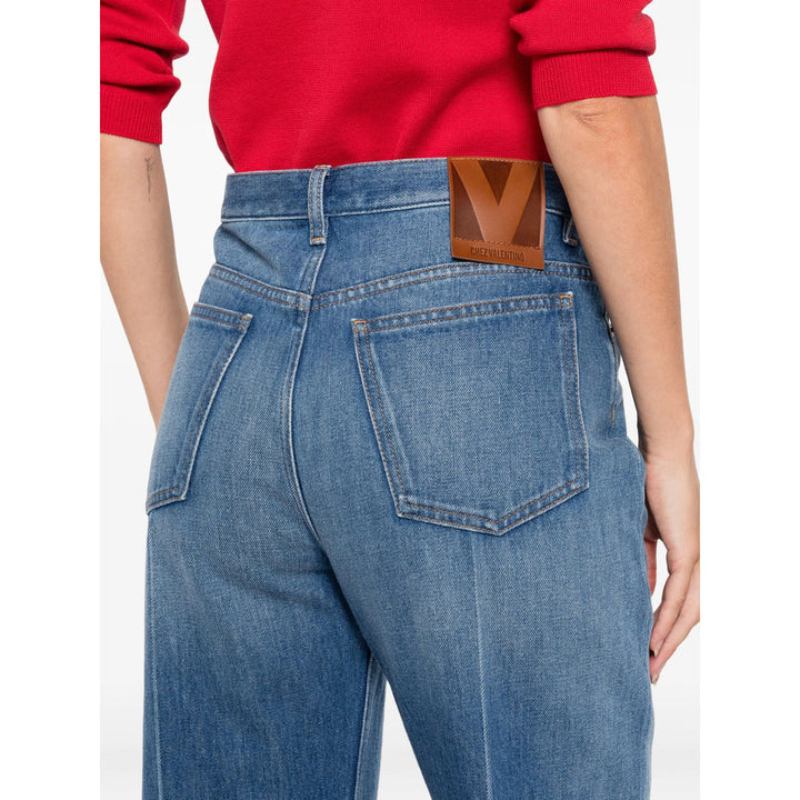 Valentino Blue Denim - Flared Jeans Women