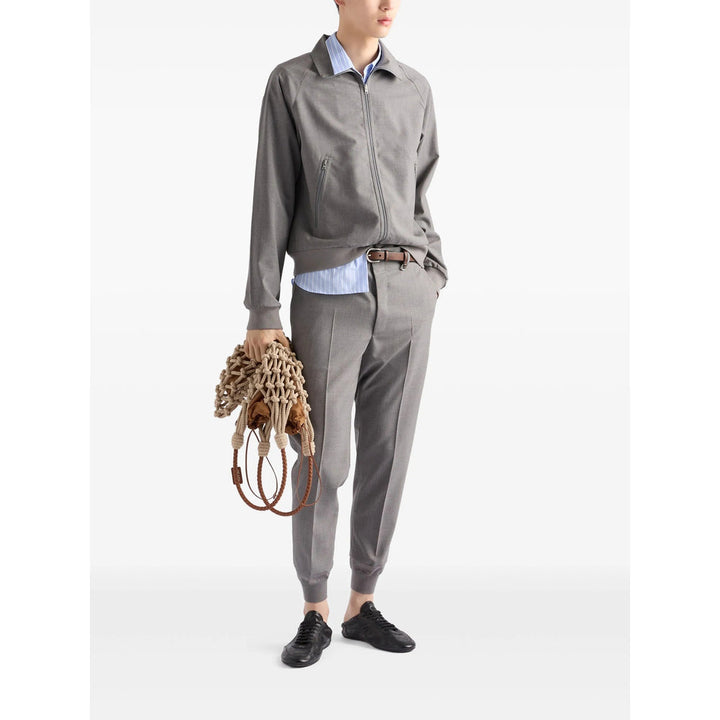 Prada Grey Trousers - Tapered Trousers Men