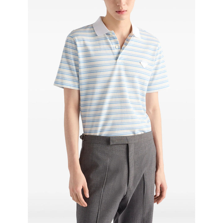 Prada White Polo Shirts Men