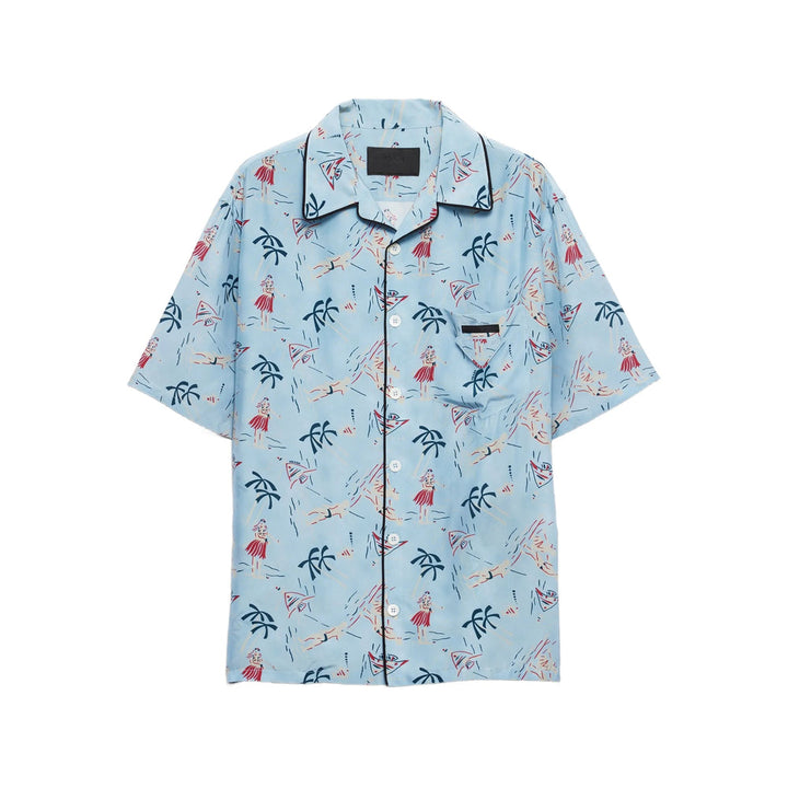 Prada Blue Shirts Men