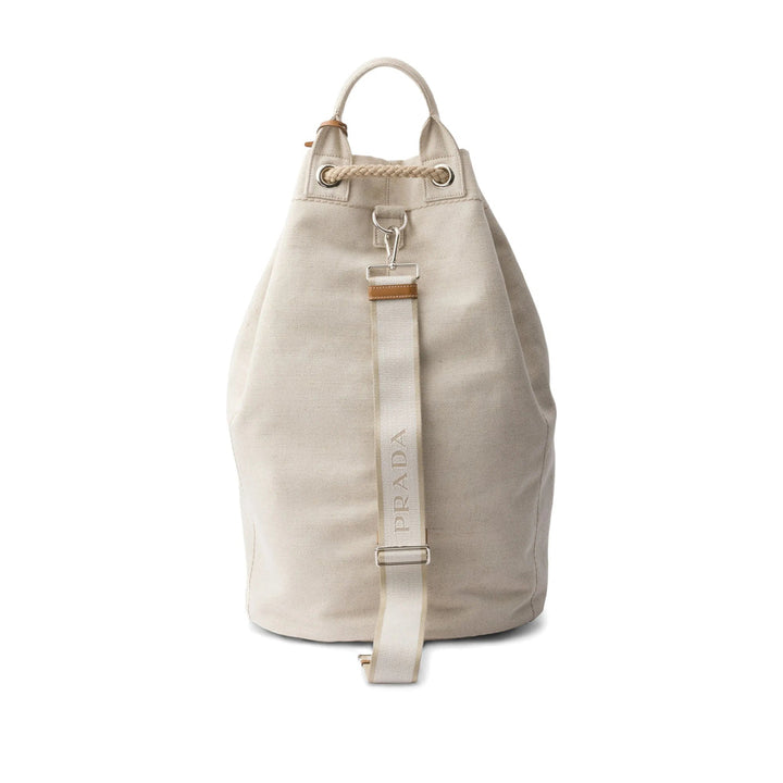 Prada Neutrals Backpacks Men