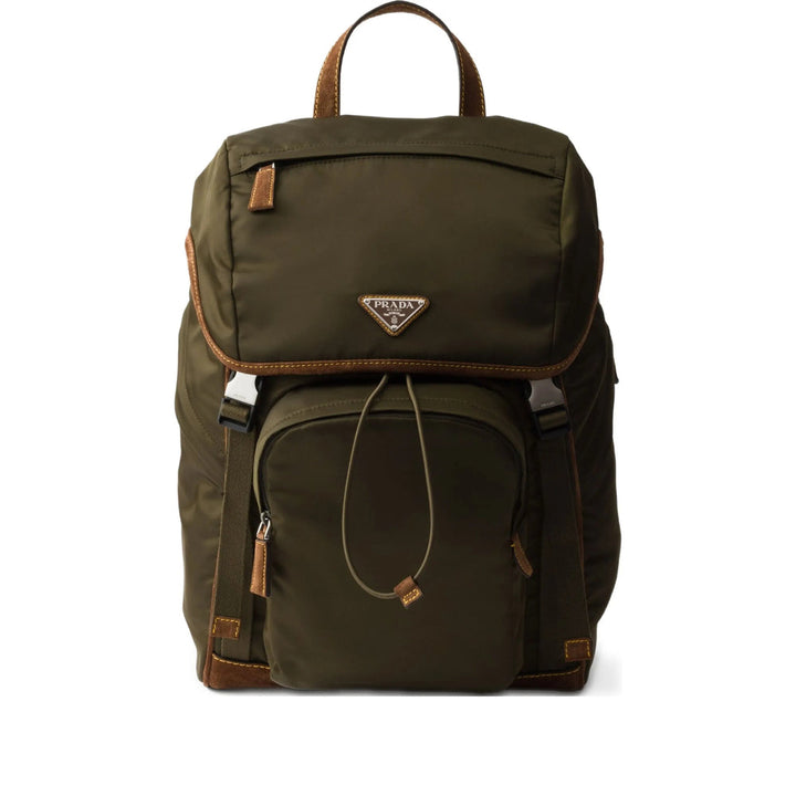 Prada Green Backpacks Men