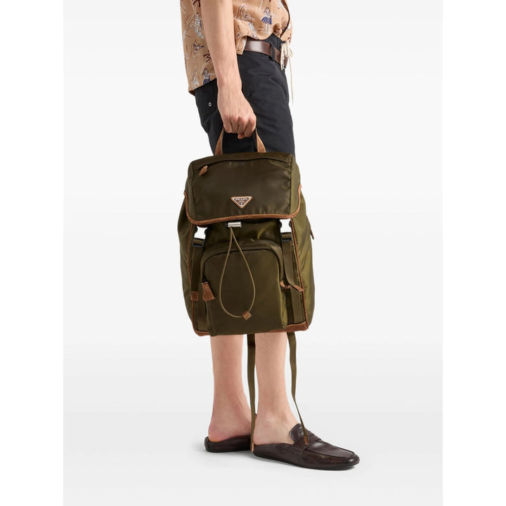 Prada Green Backpacks Men
