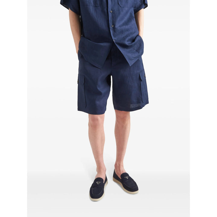 Prada Blue Loafers Men