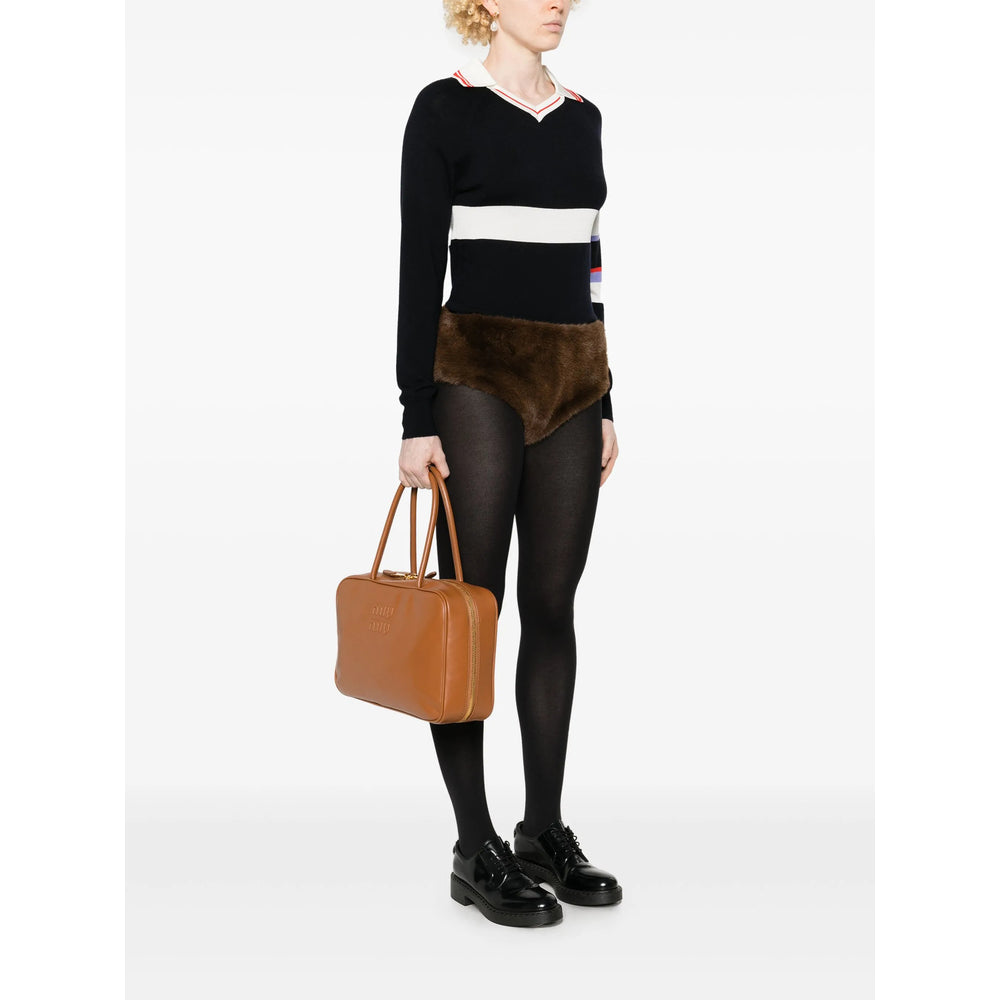 Miu Miu Brown Tote Bags Women