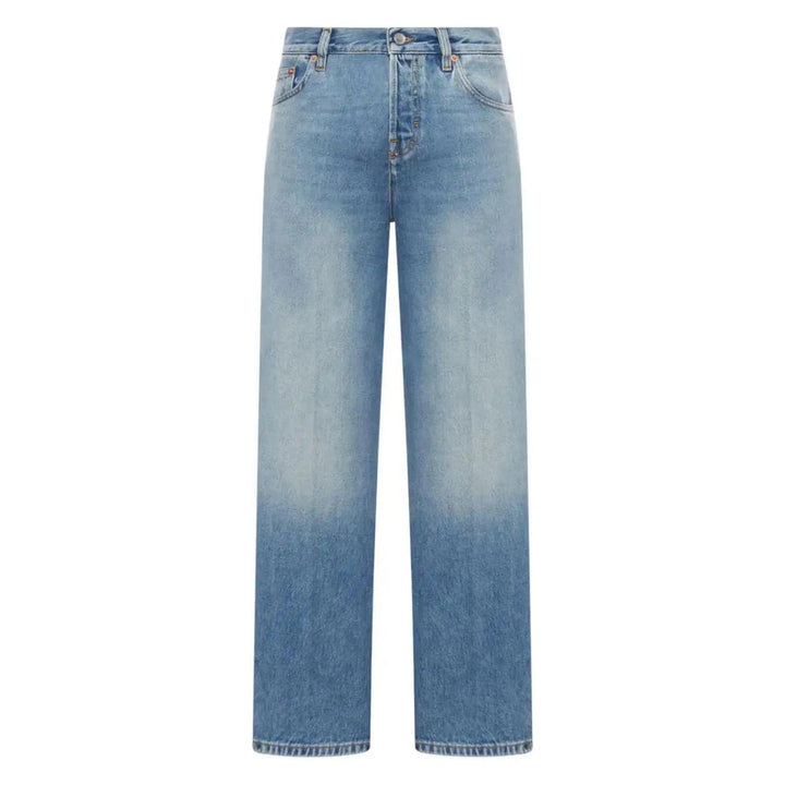 Gucci Blue Denim - Straight-Leg Jeans Women