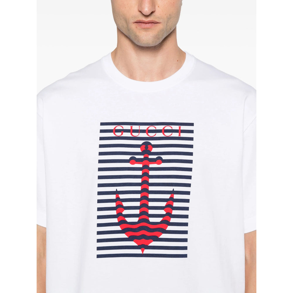 Gucci White T-Shirts & Vests - T-Shirts Men