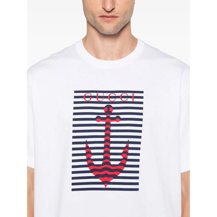 Gucci White T-Shirts & Vests - T-Shirts Men