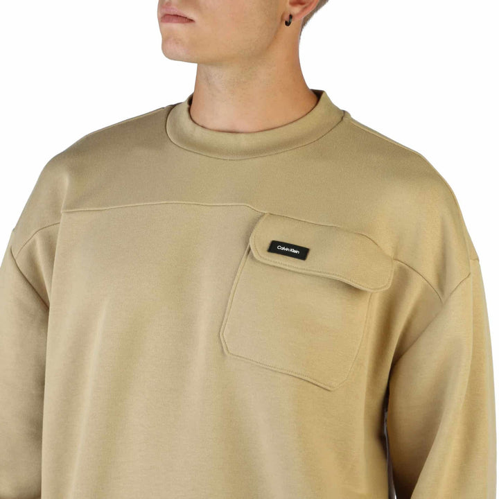 Calvin Klein men's brown single pocket Sweatshirts
