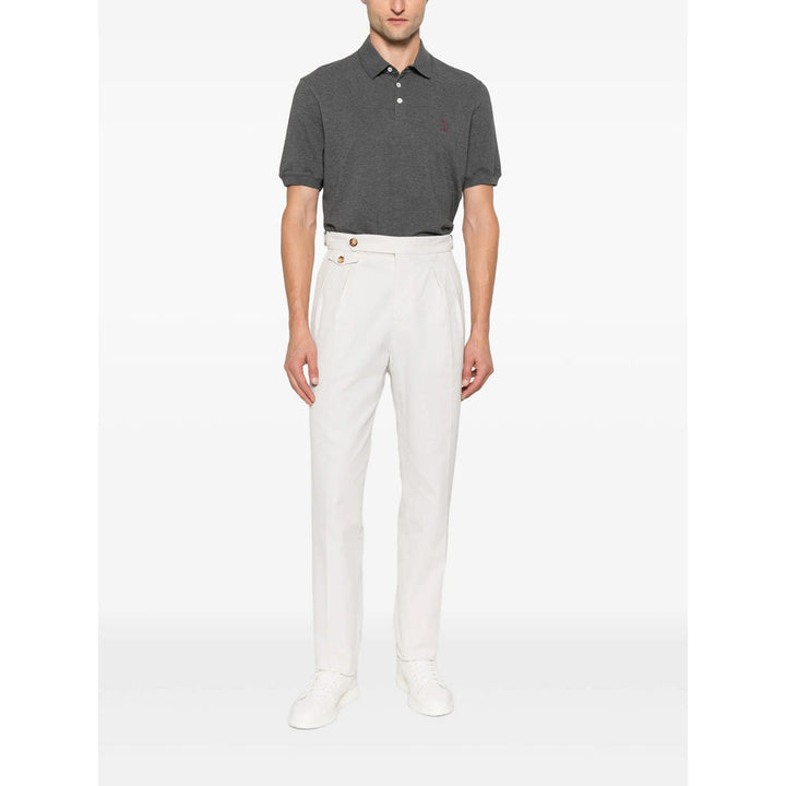 Brunello Cucinelli Neutrals Trousers - Tapered Trousers Men