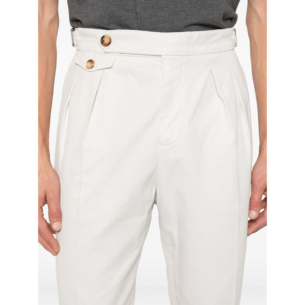 Brunello Cucinelli Neutrals Trousers - Tapered Trousers Men