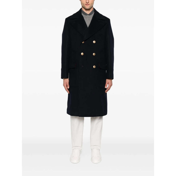 Brunello Cucinelli Blue Coats - Double Breasted Coats Men