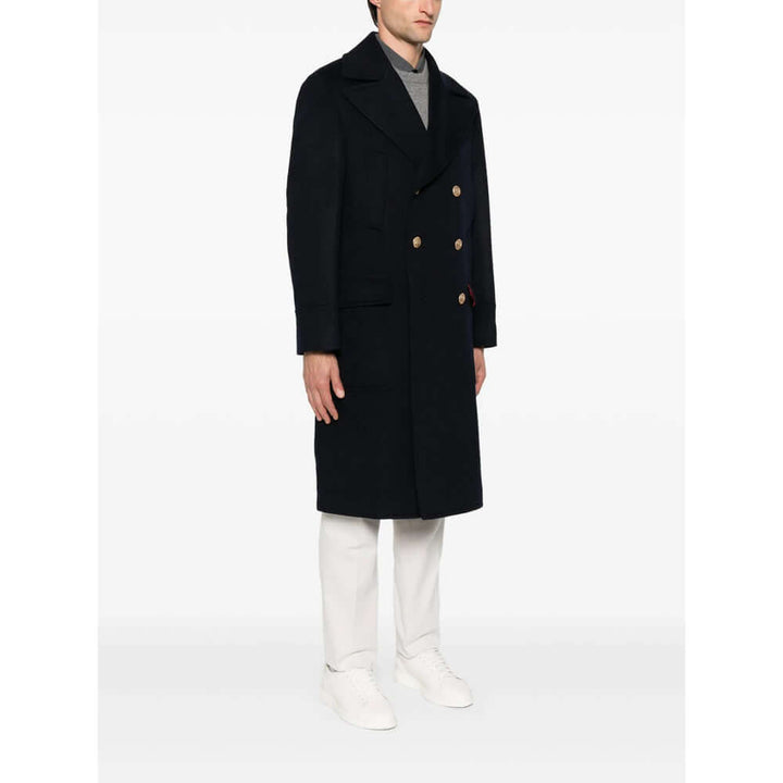 Brunello Cucinelli Blue Coats - Double Breasted Coats Men