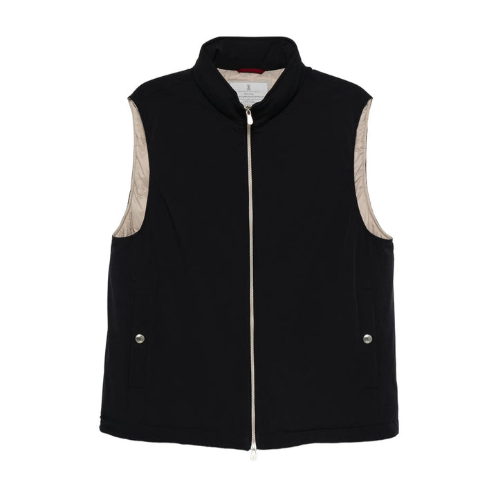 Brunello Cucinelli Blue Jackets - Waistcoats & Gilets Men