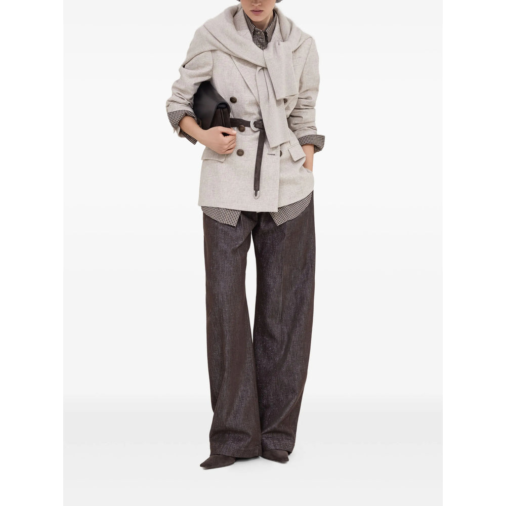 Brunello Cucinelli Neutrals Jackets - Blazers Women