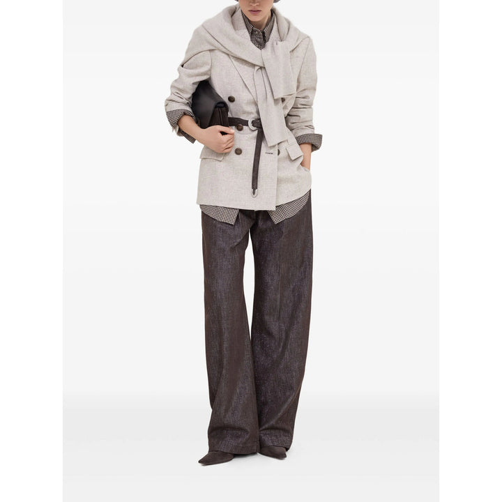 Brunello Cucinelli Neutrals Jackets - Blazers Women