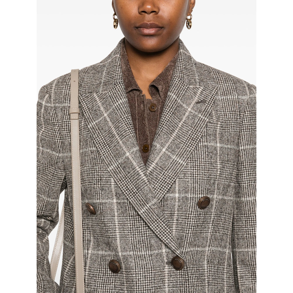 Brunello Cucinelli Brown Jackets - Blazers Women