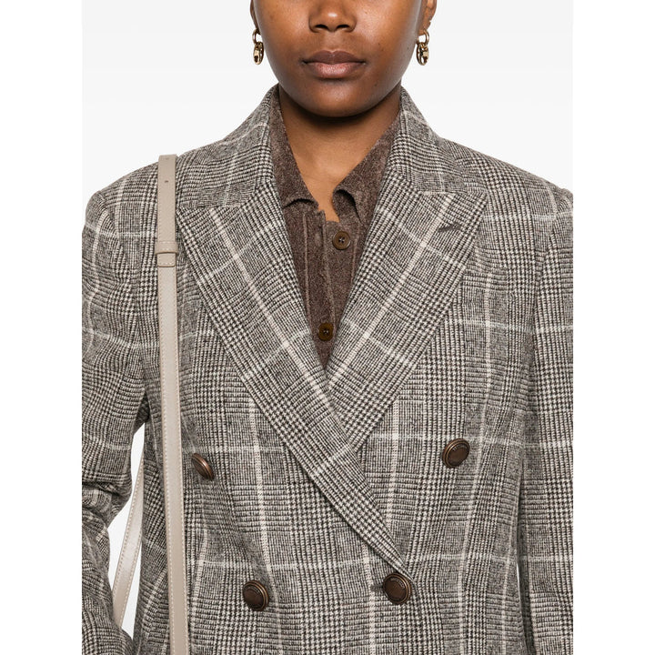 Brunello Cucinelli Brown Jackets - Blazers Women
