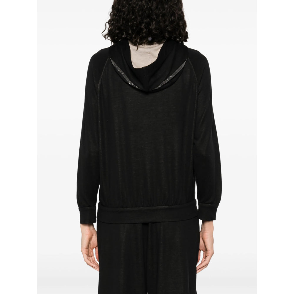 Brunello Cucinelli Black Tops - Hoodies Women