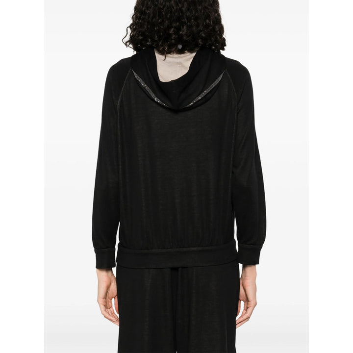 Brunello Cucinelli Black Tops - Hoodies Women