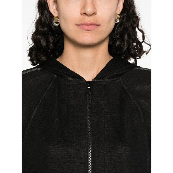 Brunello Cucinelli Black Tops - Hoodies Women