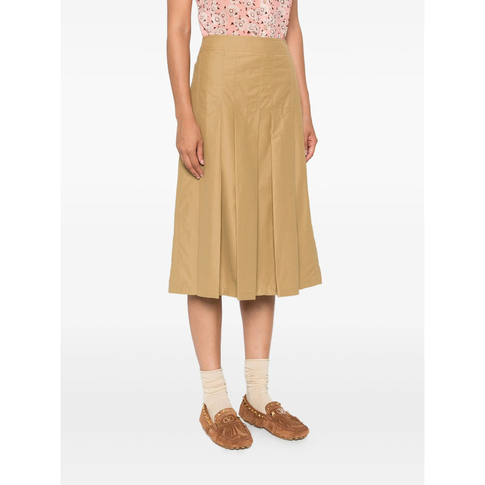 Prada Neutrals Skirts - Pleated Skirts Women