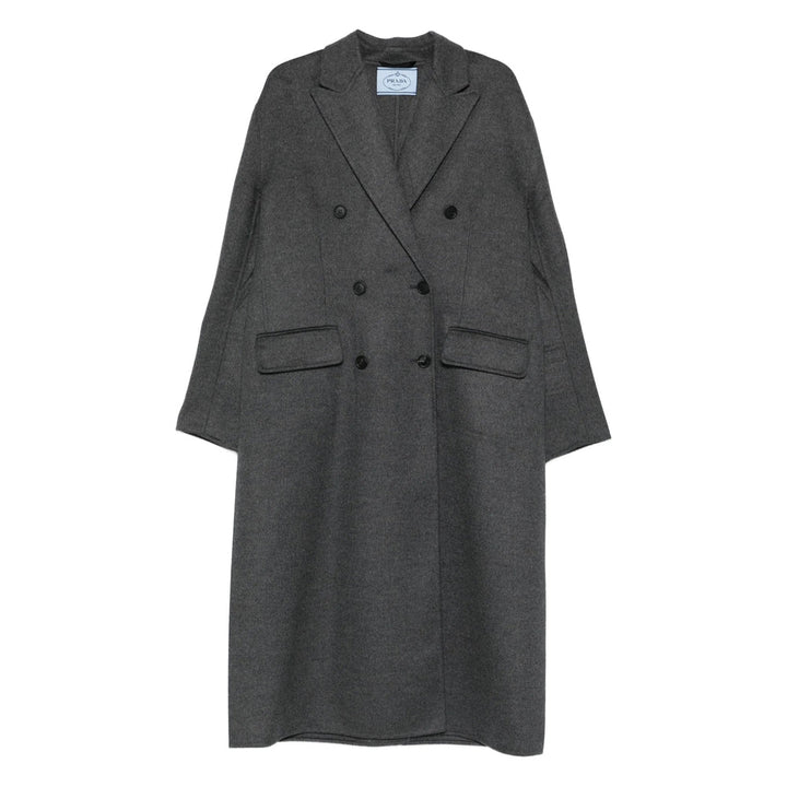 Prada Black Coats - Double Breasted & Peacoats Women