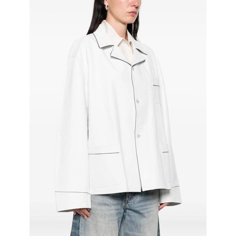 Prada White Jackets - Oversized Jackets Women