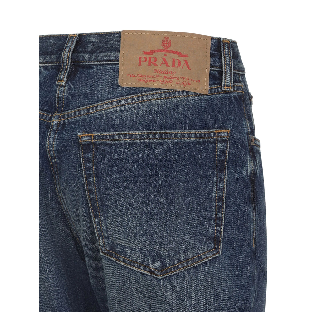 Prada Blue Denim - Straight-Leg Jeans Women