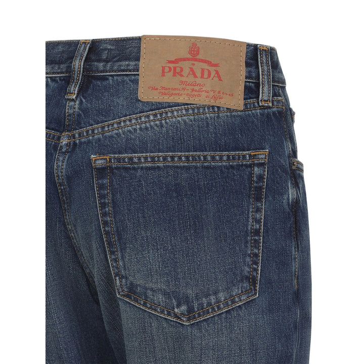 Prada Blue Denim - Straight-Leg Jeans Women
