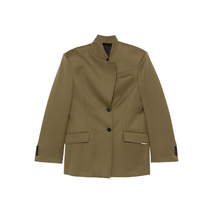 The Attico Green Jackets - Blazers Women