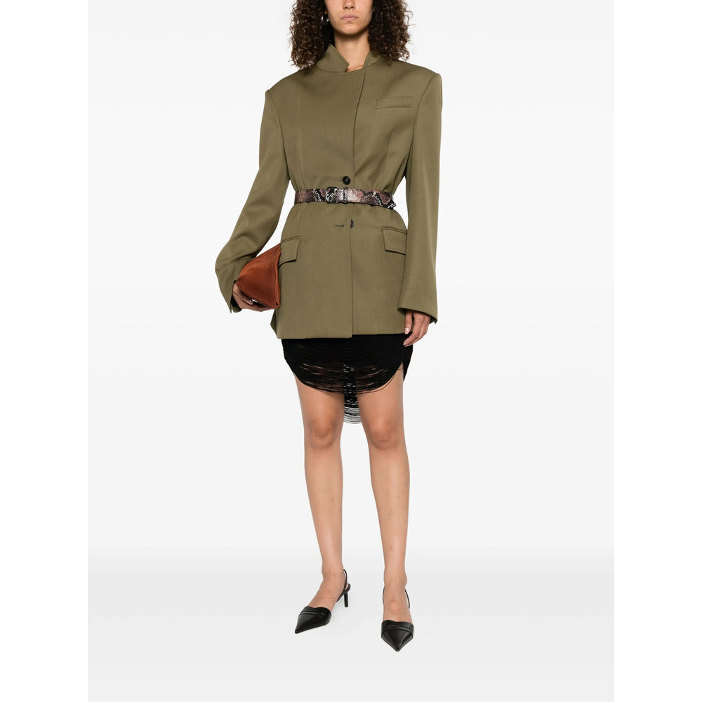 The Attico Green Jackets - Blazers Women