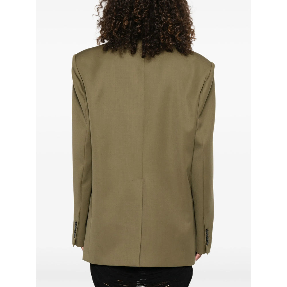 The Attico Green Jackets - Blazers Women