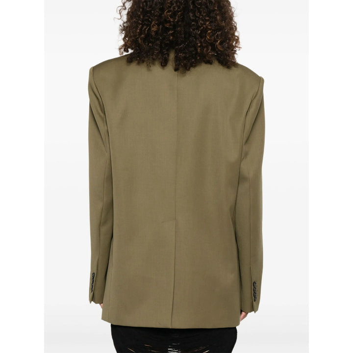 The Attico Green Jackets - Blazers Women