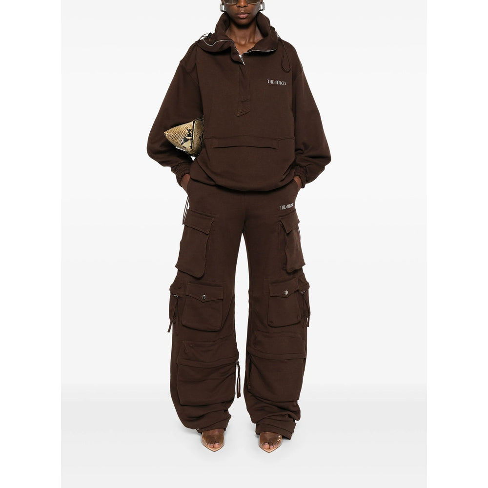 The Attico Brown Trousers - Straight Trousers Women