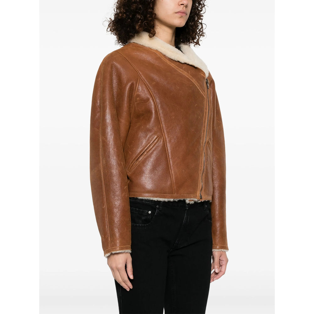Isabel Marant Brown Jackets - Faux Fur & Shearling Jackets Women