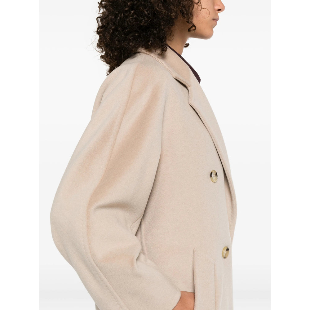 Max Mara Neutrals Coats - Double Breasted & Peacoats Women