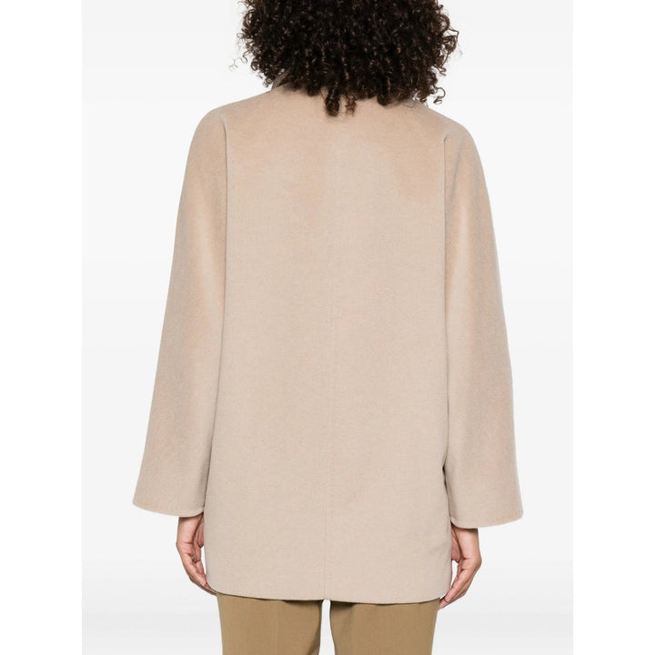 Max Mara Neutrals Coats - Double Breasted & Peacoats Women