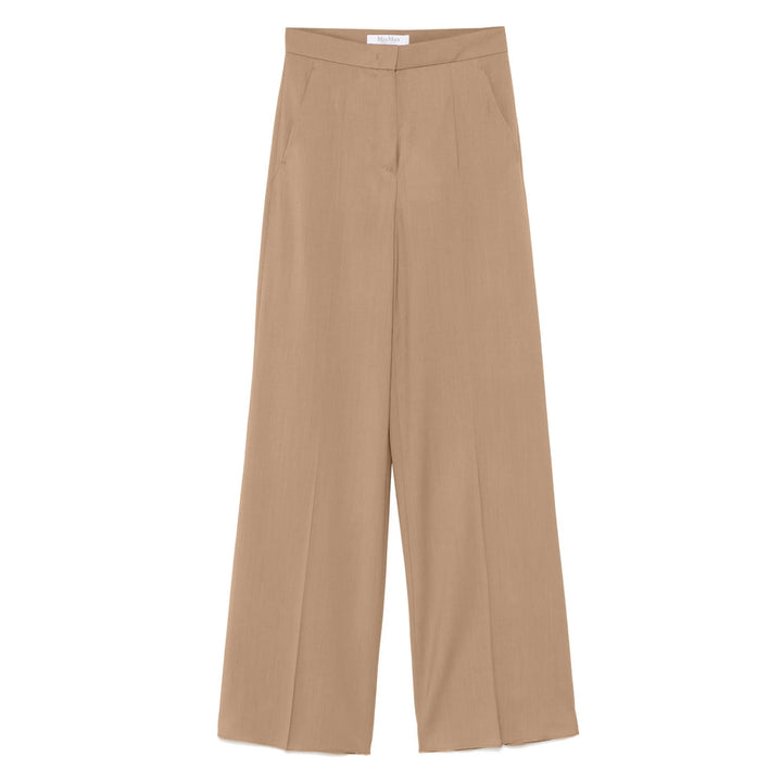 Max Mara Brown Trousers - High-Waisted Trousers Women