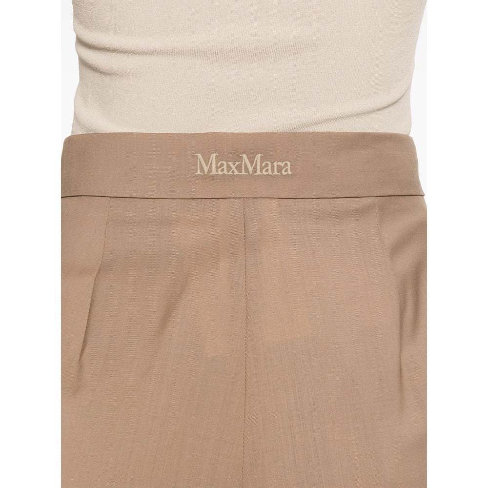Max Mara Brown Trousers - High-Waisted Trousers Women