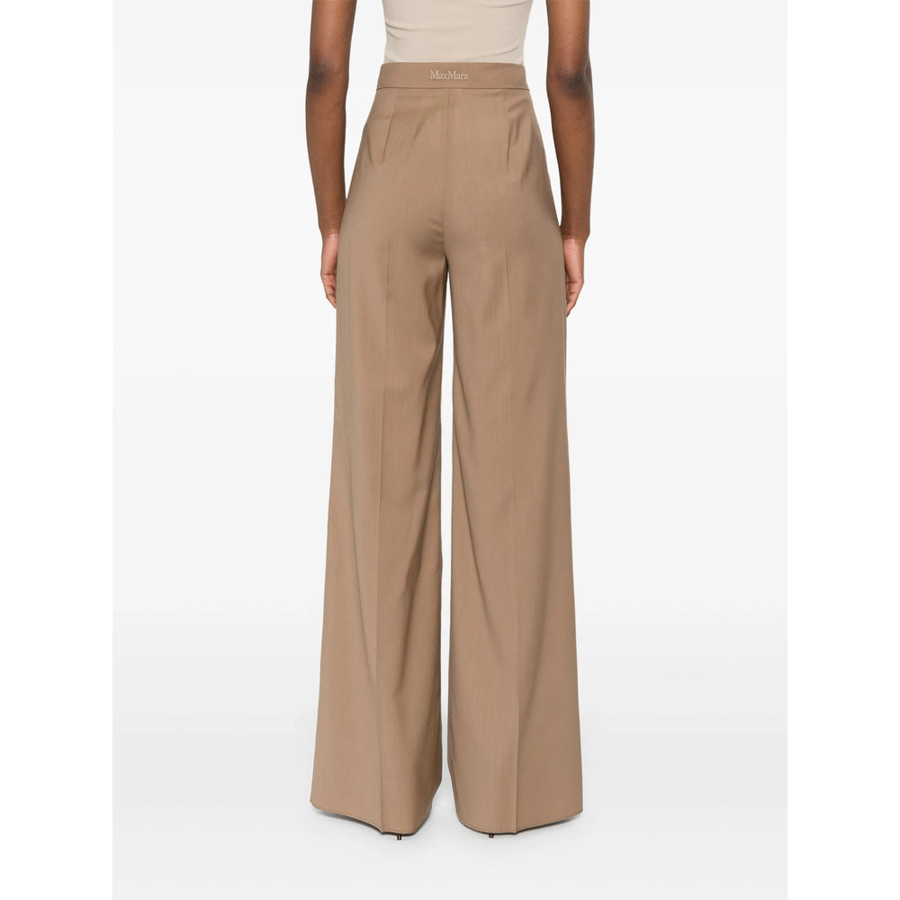 Max Mara Brown Trousers - High-Waisted Trousers Women