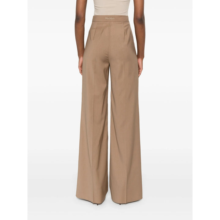 Max Mara Brown Trousers - High-Waisted Trousers Women