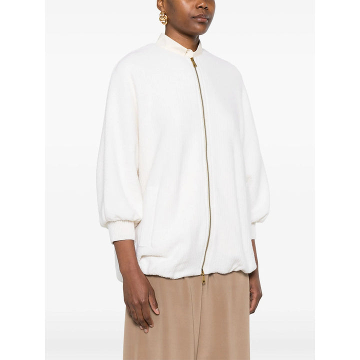 Max Mara White Knitwear - Cardigans Women