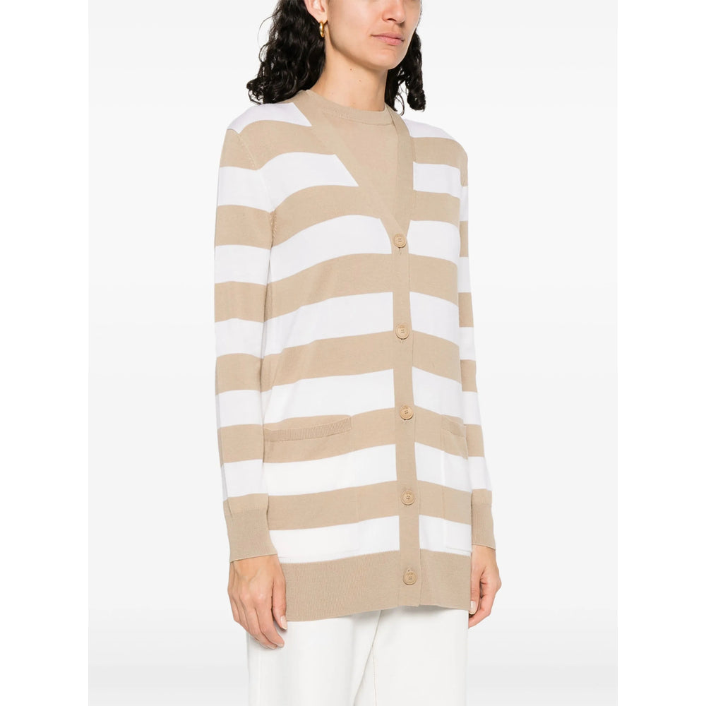 Max Mara White Knitwear - Cardigans Women