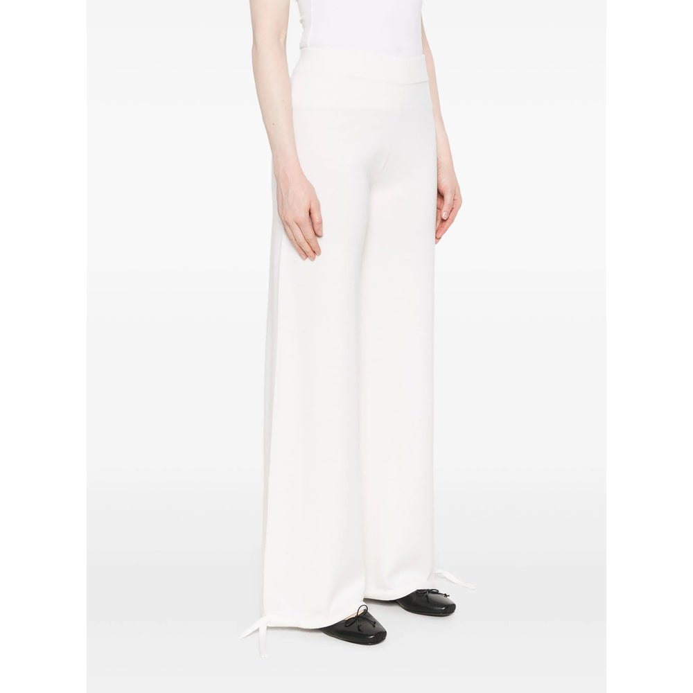 Max Mara White Trousers - Straight Trousers Women