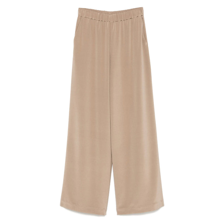 Max Mara Brown Trousers - Palazzo Pants Women
